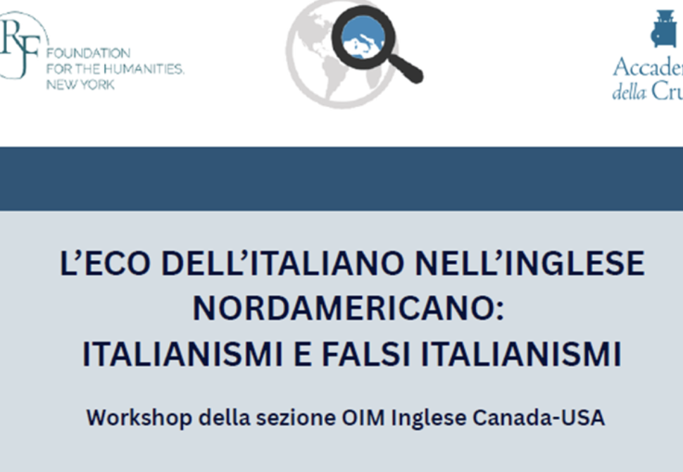 Giornate di studio "L'eco dell'italiano nell'inglese nordamericano"